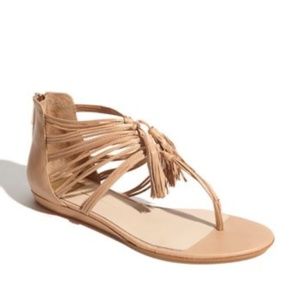 Dolce Vita Idalia Fringe Sandals Nude